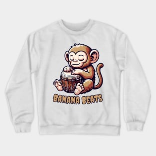 Djembe monkey Crewneck Sweatshirt